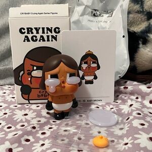 Pop mart Crybaby Crying Again Series Figure- Baby brown